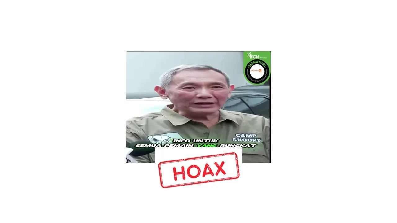 Cek fakta video Jusuf Hamka promosi situs judi online