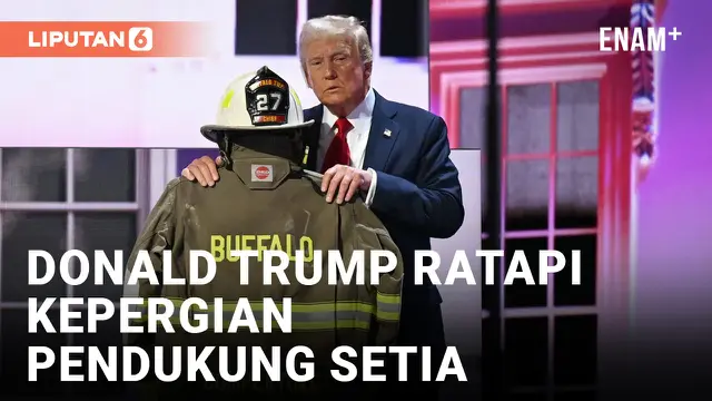 Donald Trump Beri Penghormatan pada Pemadam Kebakaran yang Tewas di Kampanye Pilpres AS