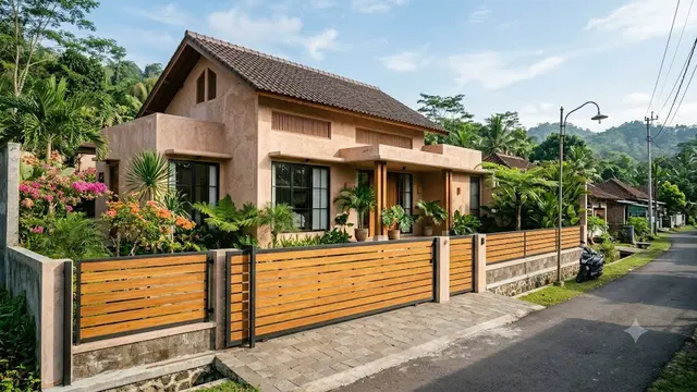 Model Pagar Mediterania Minimalis