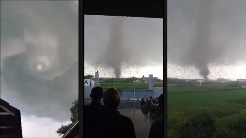 Keganasan Tornado Rancaekek Terekam Kamera