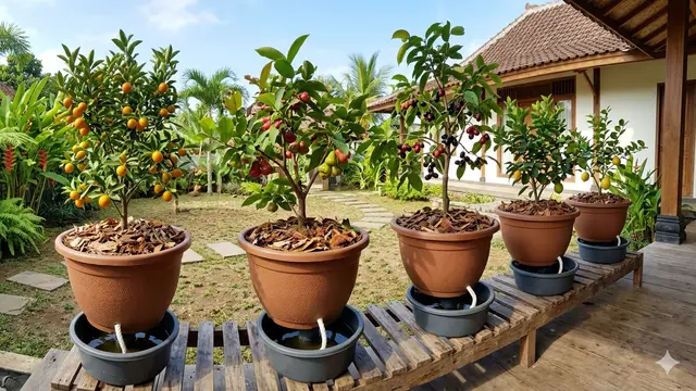Model Kebun Buah yang Tidak Boros Air