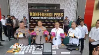 Polrestabes Makassar tangkap 90 pengedar narkoba (Liputan6.com/Fauzan)