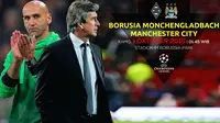 Borussia Monchengladbach vs Manchester City (Liputan6.com/Ari Wicaksono)