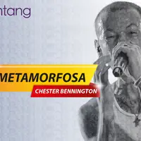 Metamorfosa Chester Bennington. (Foto: Bambang E. Ros, Desain: Nurman Abdul Hakim/Bintang.com)