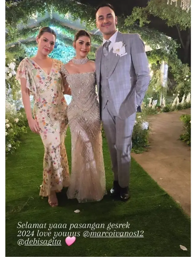 6 Potret Raisa di Pernikahan Marco Ivanos Sang Sepupu, Tampil Anggun Berkebaya