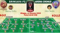 Piala Presiden 2015: Sriwijaya FC vs Arema Cronus (Bola.com/Samsul Hadi)