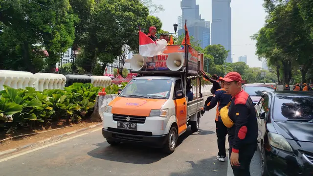 Tuntutan soal Putusan MK Dipenuhi, Massa Demo Partai Buruh di Depan KPU Bubar