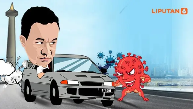 Banner Infografis Rem Darurat, Jakarta PSBB Total. (Liputan6.com/Trieyasni)