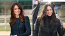 Kate Middleton dan Meghan Markle kembali kembar dengan tartan coars nih! (Getty Images/Cosmopolitan)