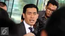 Penasehat hukum Rusli, Achmad Rifai menyatakan kliennya tidak akan memenuhi panggilan KPK. Sebab, Rusli hari ini sedang mendaftarkan gugatan praperadilan ke Pengadilan Negeri Jakarta Selatan, Jakarta, Selasa (7/7/2015). (Liputan6.com/Helmi Afandi)