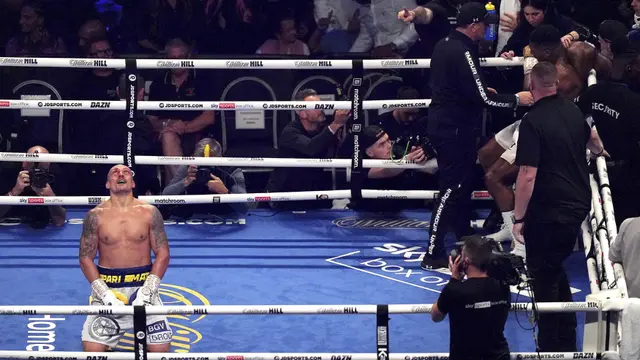 Foto: Hajar Anthony Joshua, Oleksandr Usyk Rebut Gelar Juara Tinju Kelas Berat Dunia