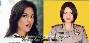 Tak Kalah Cantik dengan Briptu Eka, Polwan Ini Mirip Raisa