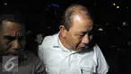 Kepala Balai Pelaksanaan Jalan Nasional (BPJN) Wilayah IX Amran Hi Mustary usai menjalani pemeriksaan sebagai tersangka dalam kasus suap proyek ijin infrastruktur di Kementerian PUPR, Jakarta, Rabu (4/5). (Liputan6.com/Helmi Afandi) 