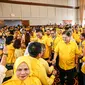 Airlangga Hartarto menghadiri silaturahmi dengan Ketua DPD Partai Golkar se-kabupaten/kota di Sumut, di Sapadia Hotel, Pematang Siantar, Kamis (22/6/2023)