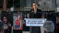 Meghan Markle Berbusana Serba Hitam, Bawa Pesan Bahaya Perundungan Online