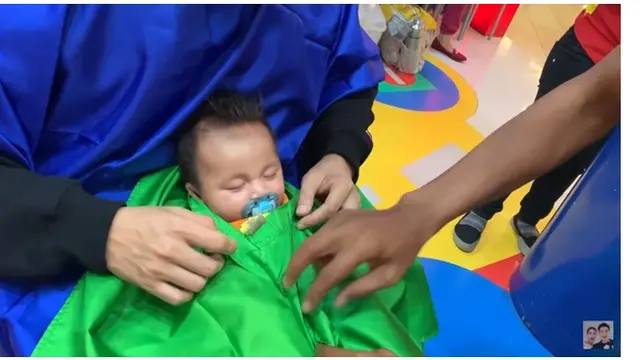 10 Potret Penampilan Baru Kiano Anak Baim Wong, Bikin Paula Syok dan Menangis