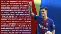 Philippe Coutinho sementara memimpin top transfer 2017/2018 setelah didatangkan Barcelona dari Liverpool dengan mahar sebesar 160 juta euro. (AFP/ Lluis Gene)