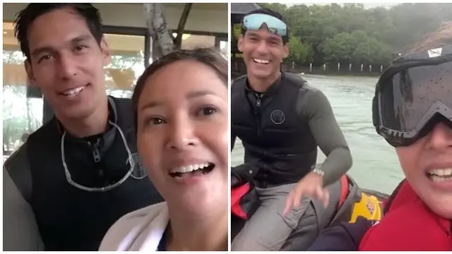 6 Momen Maia Estianty Liburan Bareng Mey Chan dan Richard Kyle, Kehujanan di Tengah Laut