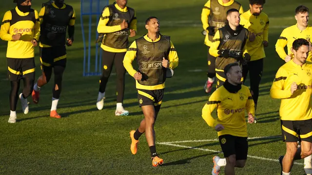 Latihan Borussia Dortmund Jelang vs Chelsea