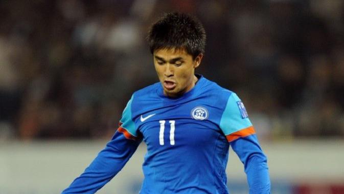 Sunil Chhetri, penyerang andalan Timnas India. (/Sokka)