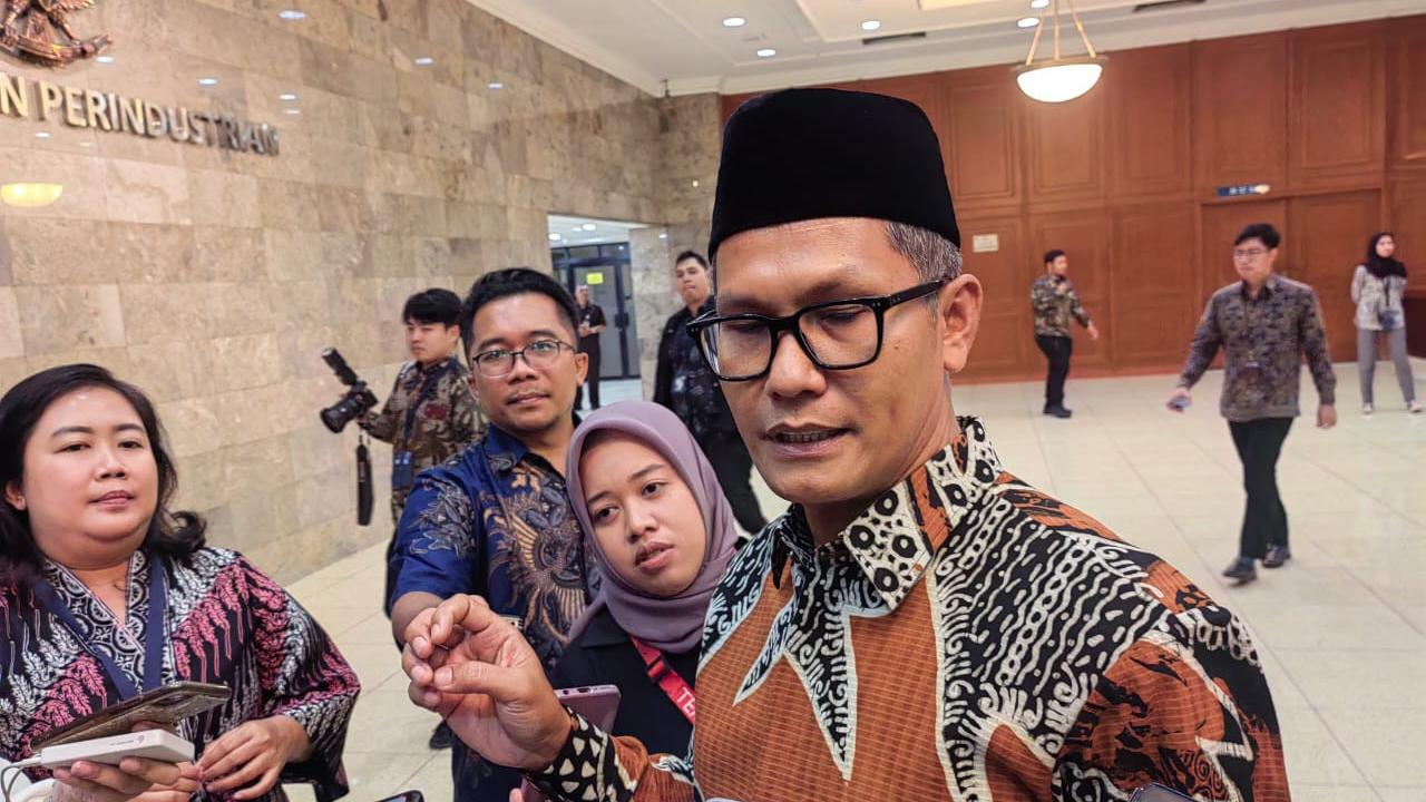 Juru Bicara Kementerian Perindustrian (Kemenperin) Febri Hendri Antoni Arif menjelaskan perkembangan terbaru mengenai Sritex. (Liputan6.com/Arief)