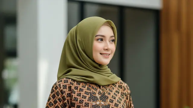Gamis Batik Syar'i Desain Longgar