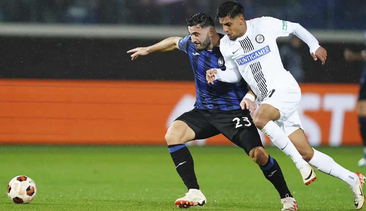 Atas hasil ini Atalanta berada di puncak klasemen sementara Grup D dengan poin 10 dari empat laga. (Spada/LaPresse via AP)