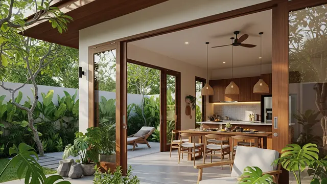 Tropis Kontemporer dengan Koneksi Indoor-Outdoor
