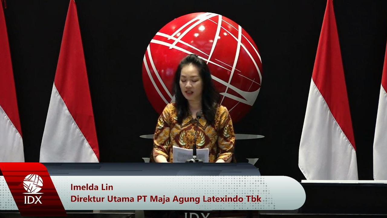 Pencatatan saham perdana PT Maja Agung Latexindo Tbk (SURI), Kamis (7/12/2023). (Foto: tangkapan layar youtube/Elga N)