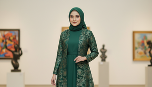 Model Gamis Blazer Brokat Terbaru (Foto: Gemini AI)