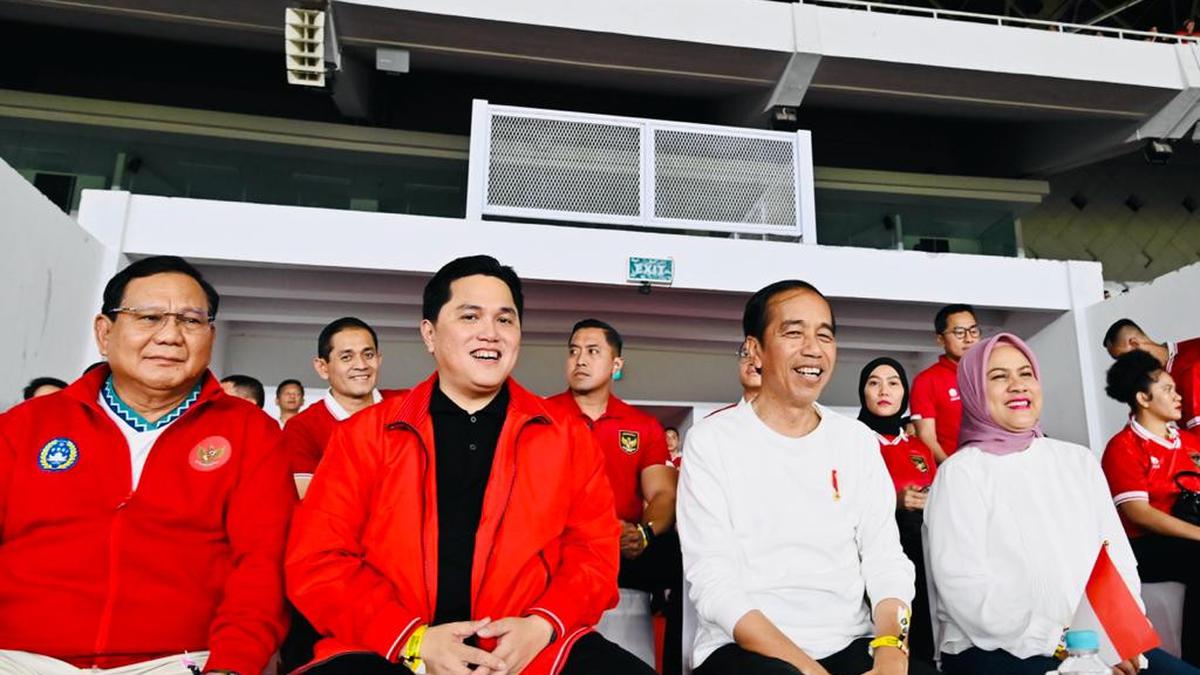 Pagi Tiang: Jokowi Sempat Khawatir Nonton Indonesia vs Argentina: Takut