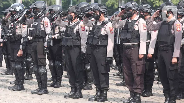 Apel Gabungan Pasukan Pengamanan Demo 11 April 2022
