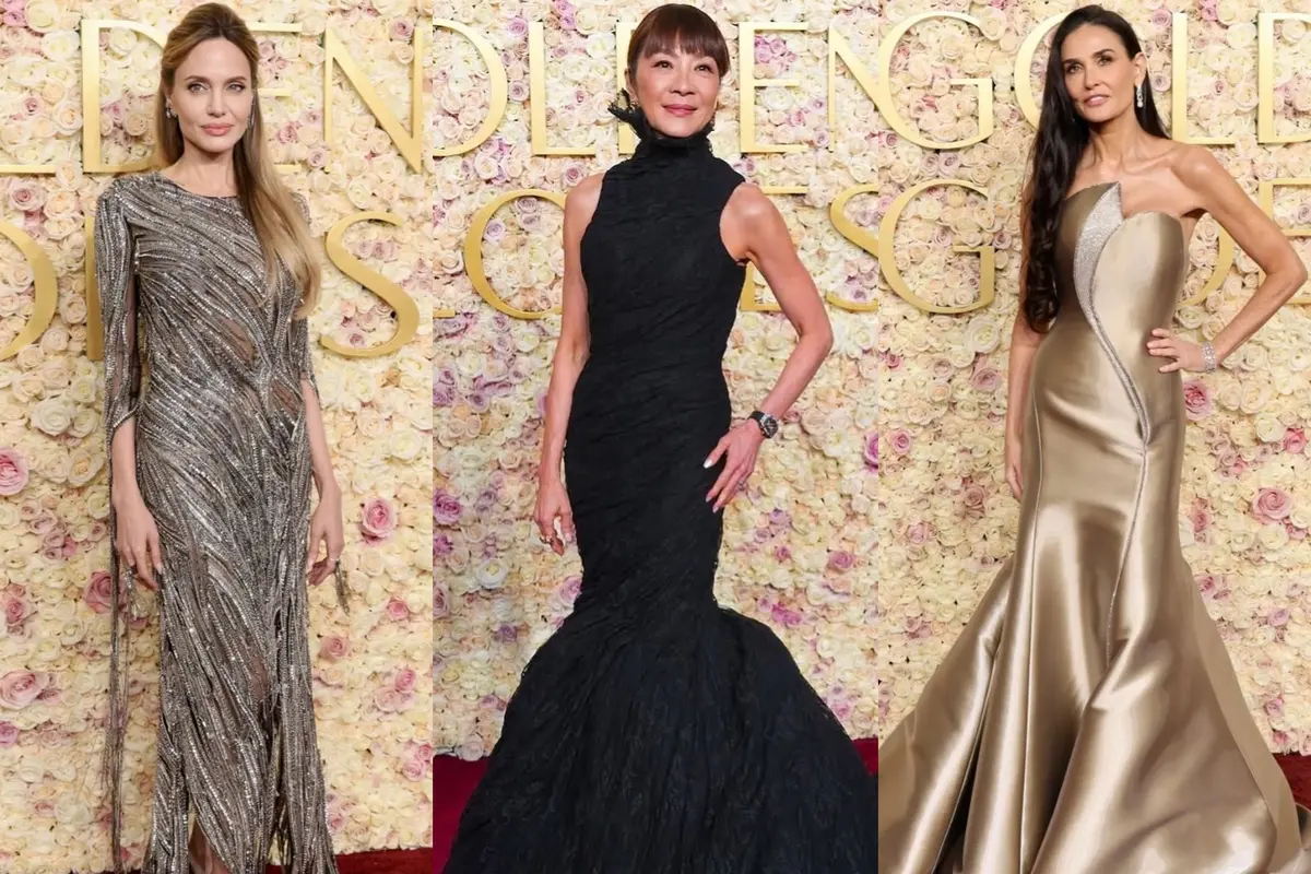 10 Gaun Terbaik di Golden Globes 2025, Didominasi Aktris Senior Angelina Jolie hingga Demi Moore