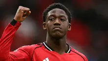 Gelandang Manchester United, Kobbie Mainoo. (Oli Scarff/AFP)
