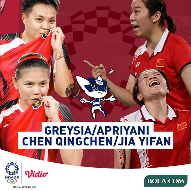 Olimpiade 2020 - Greysia/Apriyani Vs Chen Qingchen/Jia Yifan