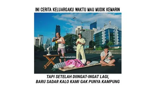 8 Meme Enggak Bisa Mudik saat Libur Lebaran Ini Bikin Senyum Tipis