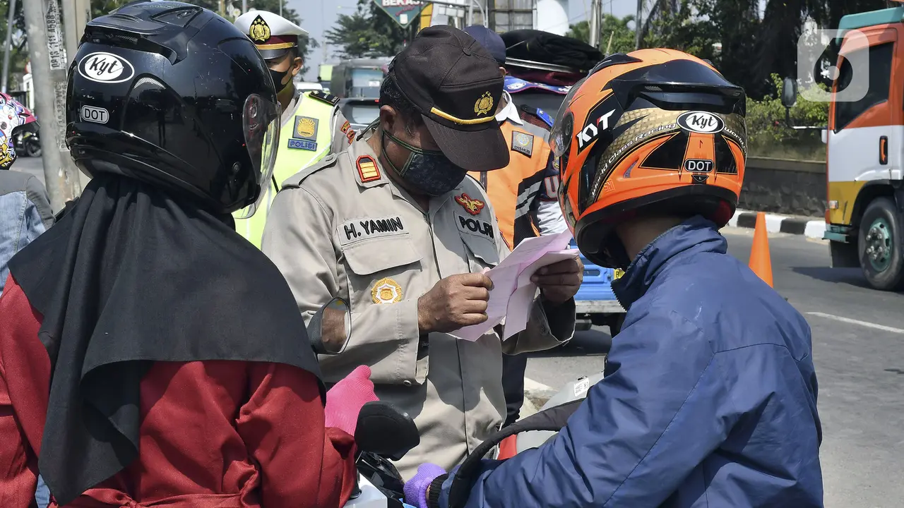 FOTO: Sosialisasi Larangan Mudik Jelang Lebaran
