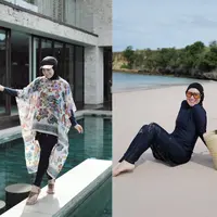 Intip gaya busana Irish Bella yang tertutup saat libur Lebaran di Lombok (@_irishbella_)