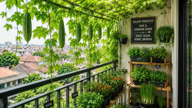Kebun Pare Mini di Balkon Rumah