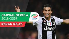 Berita video jadwal Serie A 2018-2019 pekan ke-23. Juventus bertandang ke markas Sassuolo, Senin (11/2/2019).