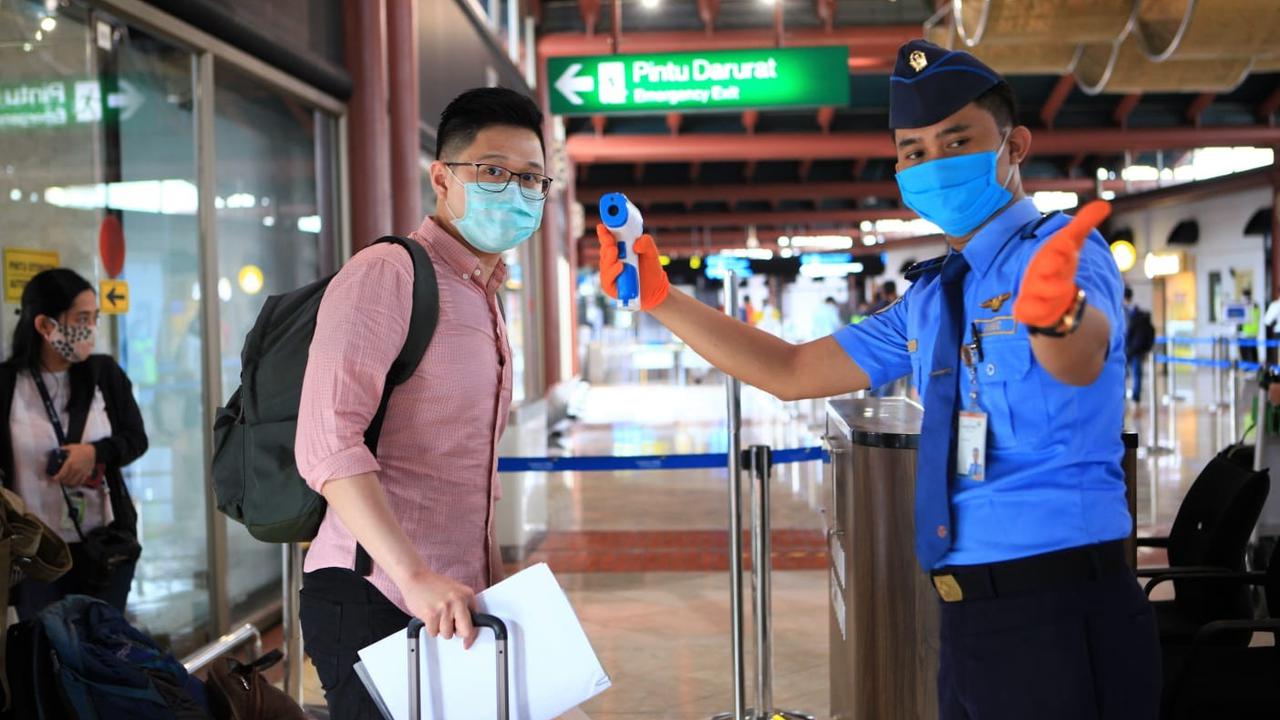 Penerapan protokol kesehatan di Bandara Internasional Soekarno-Hatta