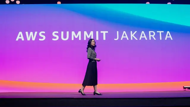 Chief Financial Officer Superbank Melisa Hendrawati dalam acara AWS Summit Jakarta 2025 7 Agustus 2025. (Dok Superbank)