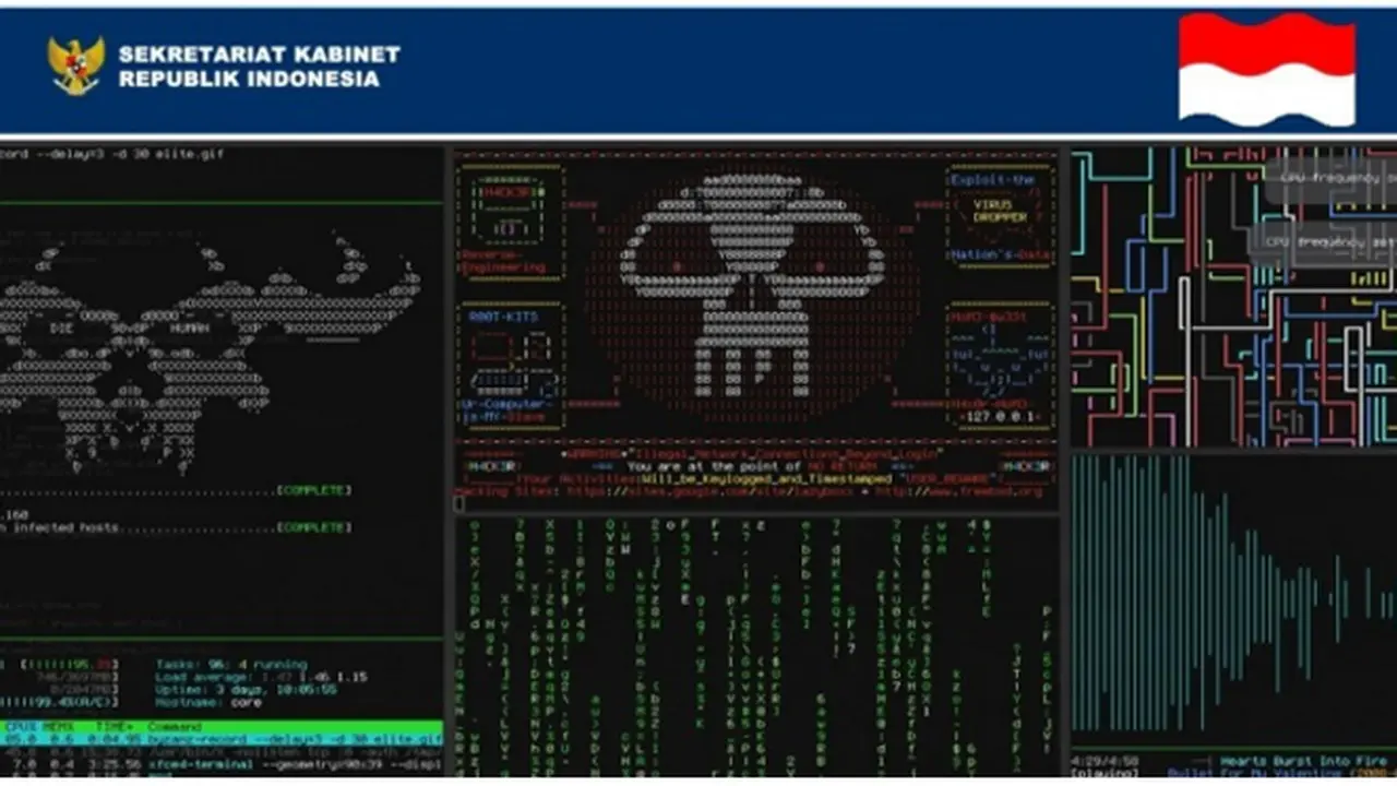 Dibobol Hacker, Situs Sekretariat Kabinet Berubah Tampilan