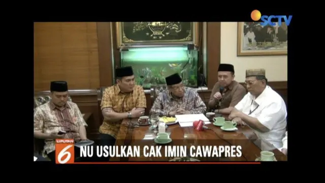 Nahdlatul Ulama sampaikan usulan 90 kyai agar Cak Imin dipilih sebagai calon wakil presiden Jokowi.