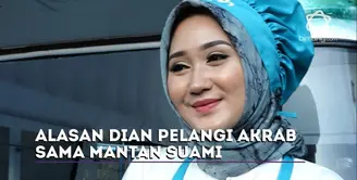 Dian Pelangi berhubungan baik dengan mantan suaminya, Tito Haris Prasetyo.