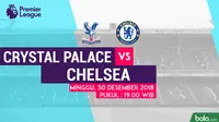 Jadwal Premier League 2018-2019 pekan ke-20, Crystal Palace vs Chelsea. (Bola.com/Dody Iryawan)
