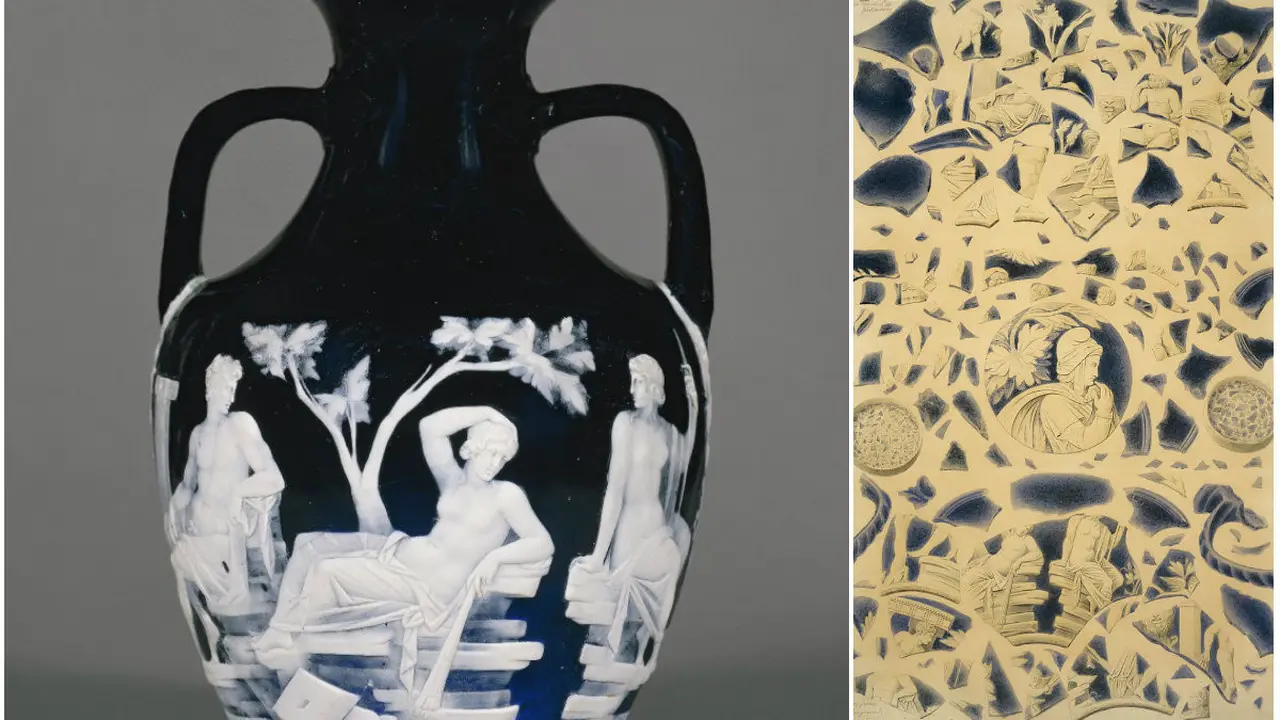 Portland Vase yang dipamerkan di British Museum hancur lebur gara-gara ulah pria mabuk.