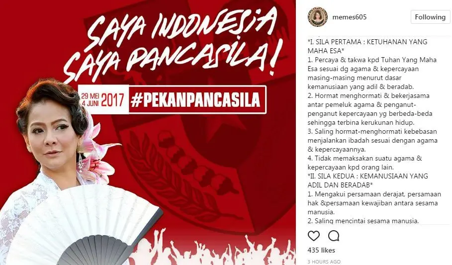 Memes Jalani Penataran Isi Pancasila Selama 100 Jam Saat Kuliah.