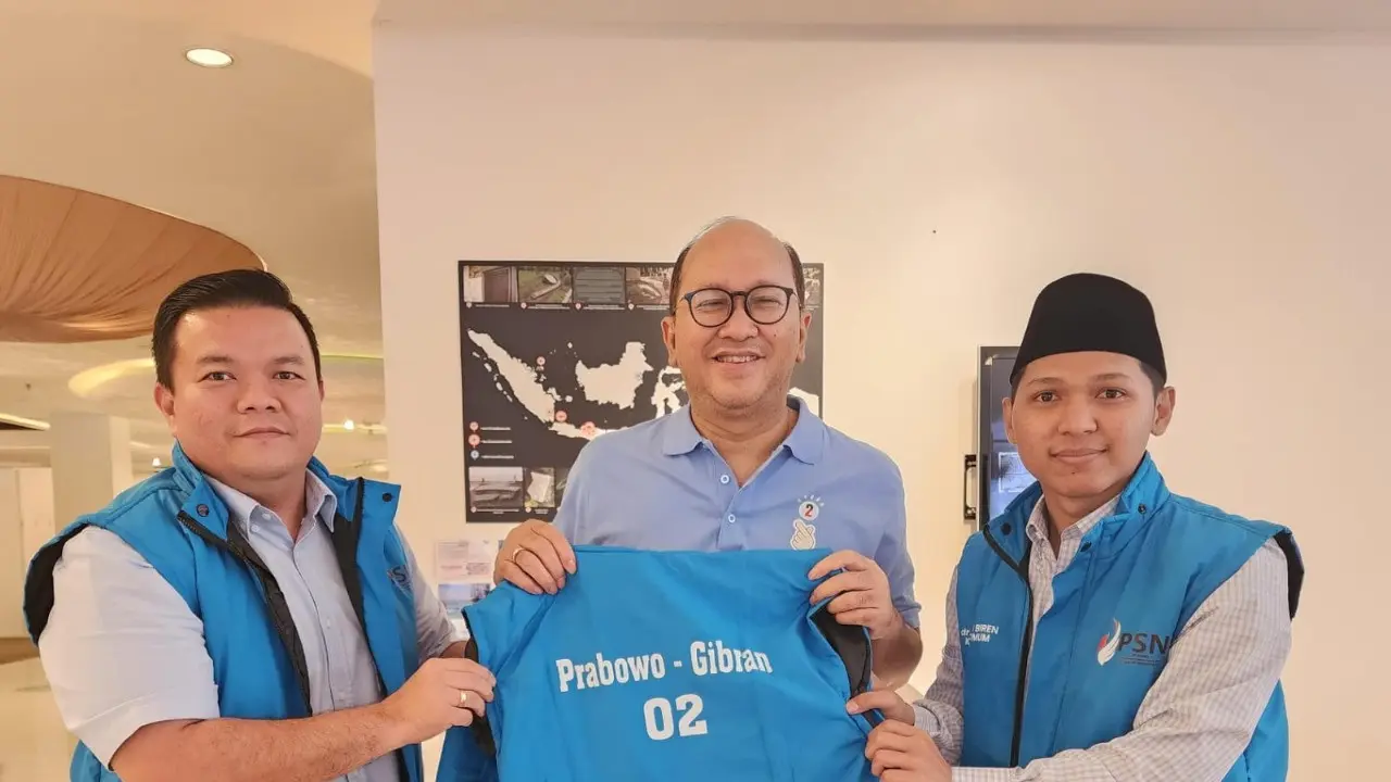 Persatuan Rakyat Muda Mudi dan Santri Nasionalis (PSN Peramu) menyatakan dukungannya terhadap pasangan calon presiden dan wakil presiden Prabowo Subianto dan Gibran Rakabuming Raka. (Istimewa)