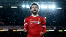 2. Mohamed Salah (Liverpool) - 18 Gol (3 Penalti). (AFP/Lindsey Parnaby)